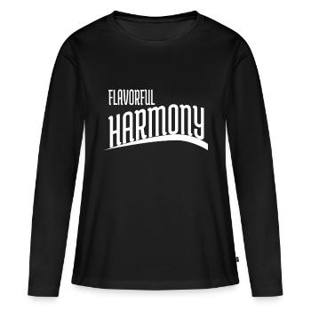 shared unity culinary exploration - Women's Premium Organic Long Sleeve Shirt - black - Front - Julia (174cm)