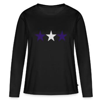 grece - T-shirt manches longues Premium bio Femme - noir - Devant - Julia (174cm)