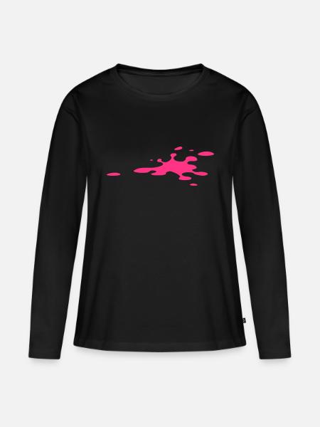 Fleck - Frauen Premium Bio Langarmshirt - Schwarz