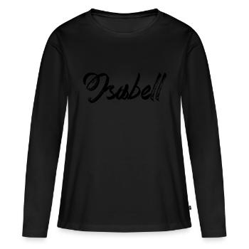 Isabell - T-shirt manches longues Premium bio Femme - noir - Devant - Julia (174cm)