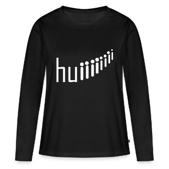 Rollercoaster montagnes russes - T-shirt manches longues Premium bio Femme - noir - Devant - Julia (174cm)