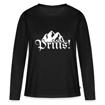 Schnupftabak Tabak Priis - Frauen Premium Bio Langarmshirt - Schwarz - Vorne - Julia (174cm)
