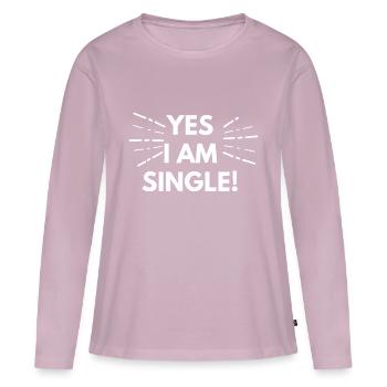 Single - Frauen Premium Bio Langarmshirt - Altrosa - Vorne - Julia (174cm)