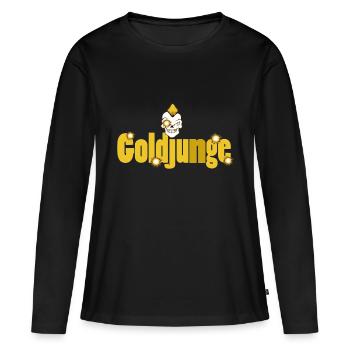 or jeune - T-shirt manches longues Premium bio Femme - noir - Devant - Julia (174cm)
