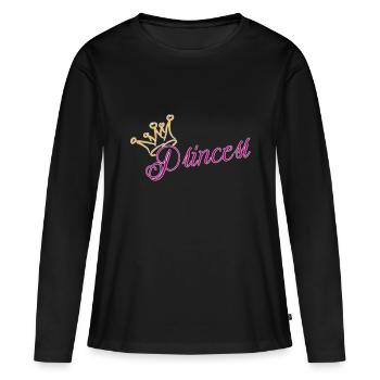 Princess - Women's Premium Organic Long Sleeve Shirt - black - Front - Julia (174cm)