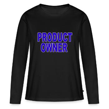 Agile - Propriétaire du conduit - T-shirt manches longues Premium bio Femme - noir - Devant - Julia (174cm)
