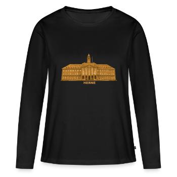Herne Town Hall Ruhr Area North Rhine-Westphalia - Women's Premium Organic Long Sleeve Shirt - black - Front - Julia (174cm)