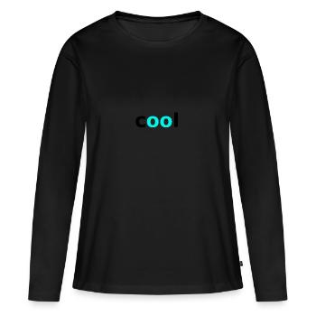 Cool - T-shirt manches longues Premium bio Femme - noir - Devant - Julia (174cm)