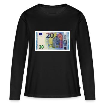 20 Euros - Women's Premium Organic Long Sleeve Shirt - black - Front - Julia (174cm)