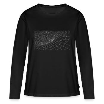 Schwarzes Loch Black Hole - Women's Premium Organic Long Sleeve Shirt - black - Front - Julia (174cm)