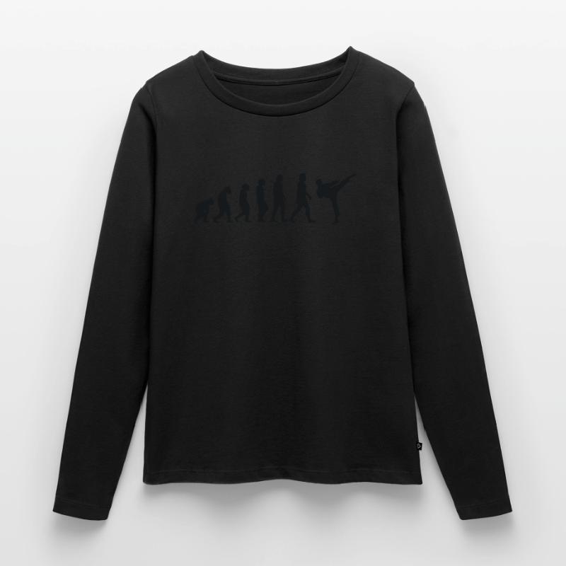 Évolution du karaté T-shirt manches longues Premium bio Femme