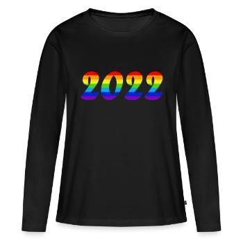 de l’équipe nationale LGBTQ - T-shirt manches longues Premium bio Femme - noir - Devant - Julia (174cm)