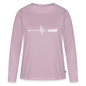 Game Gaming PC - Women's Premium Organic Long Sleeve Shirt - dusky pink - Front - Julia (174cm)