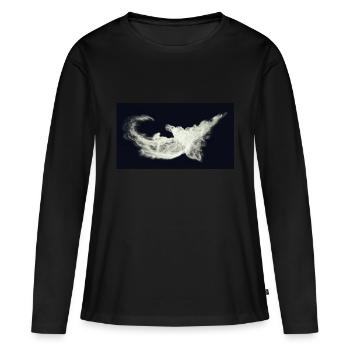 Nocturnal/Lost [Third] - Women's Premium Organic Long Sleeve Shirt - black - Front - Julia (174cm)