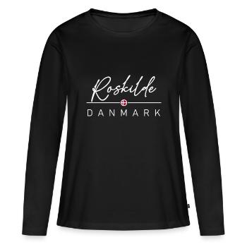 Dänemark - Roskilde - Danemark - Danemark - T-shirt manches longues Premium bio Femme - noir - Devant - Julia (174cm)