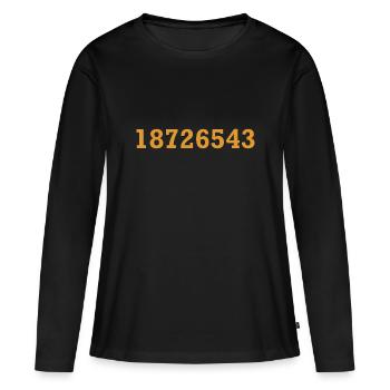 18726543 - LS V8 - Zündreihenfolge - Zylinder - Frauen Premium Bio Langarmshirt - Schwarz - Vorne - Julia (174cm)