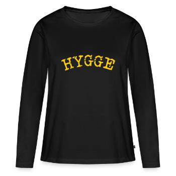 Hygge Scandinavian Lifestyle - Women's Premium Organic Long Sleeve Shirt - black - Front - Julia (174cm)
