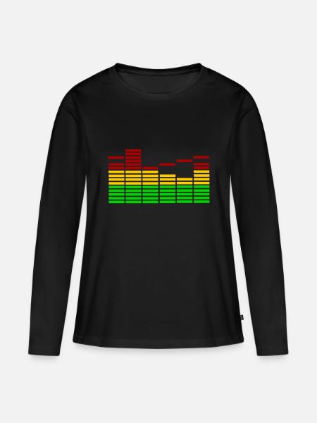 Equalizer - Music - Frauen Premium Bio Langarmshirt - Schwarz