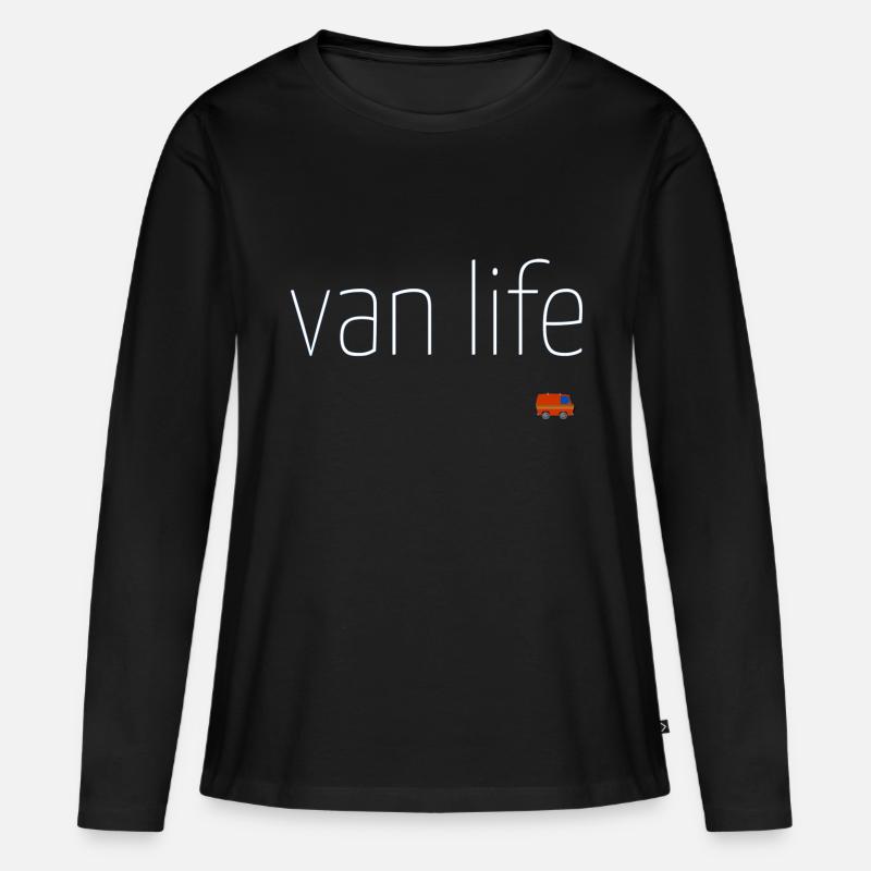 van life - Frauen Premium Bio Langarmshirt - Schwarz