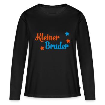 bébé - T-shirt manches longues Premium bio Femme - noir - Devant - Julia (174cm)