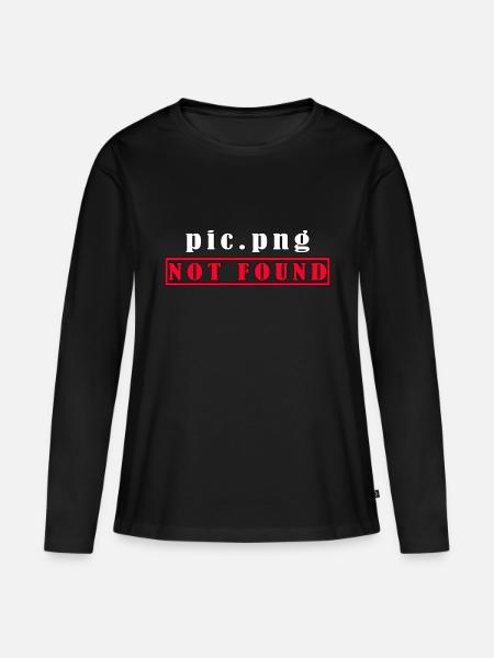 Picture Not Found - Frauen Premium Bio Langarmshirt - Schwarz