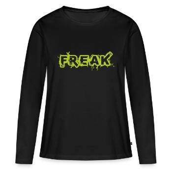 Freak Sorts Sorts Idée de cadeau - T-shirt manches longues Premium bio Femme - noir - Devant - Julia (174cm)