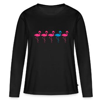 la différence soit différente beaucoup - T-shirt manches longues Premium bio Femme - noir - Devant - Julia (174cm)