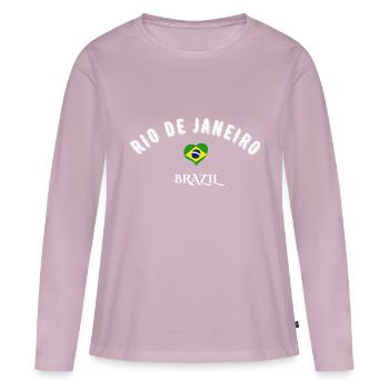 Rio de Janeiro brazil - Women's Premium Organic Long Sleeve Shirt - dusky pink - Front - Julia (174cm)