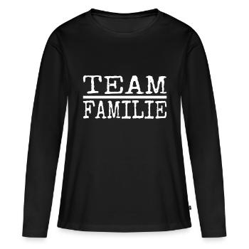 heureux grand-mère vintage béni cadeau anniversaire - T-shirt manches longues Premium bio Femme - noir - Devant - Julia (174cm)