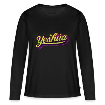 Yeshúa - Urban Lettering Style - Women's Premium Organic Long Sleeve Shirt - black - Front - Julia (174cm)