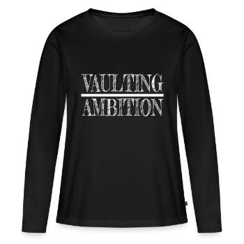 dictons gymnastique compétition gratte-ciel - T-shirt manches longues Premium bio Femme - noir - Devant - Julia (174cm)