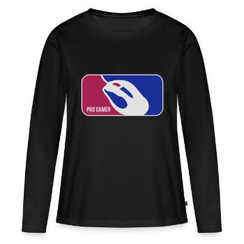 pro gaming - Women's Premium Organic Long Sleeve Shirt - black - Front - Julia (174cm)