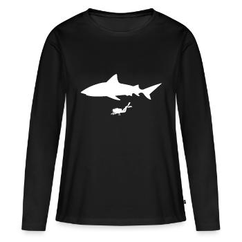 Diving Dive Dive - Women's Premium Organic Long Sleeve Shirt - black - Front - Julia (174cm)