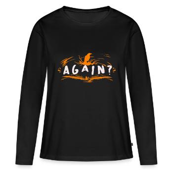Encore - T-shirt manches longues Premium bio Femme - noir - Devant - Julia (174cm)