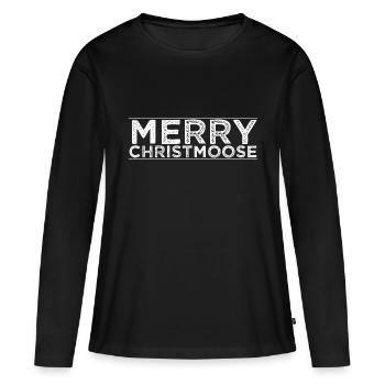 canadiana geek alces animal rights activists santa - Frauen Premium Bio Langarmshirt - Schwarz - Vorne - Julia (174cm)