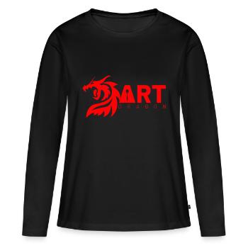 Dart Dragon - Frauen Premium Bio Langarmshirt - Schwarz - Vorne - Julia (174cm)