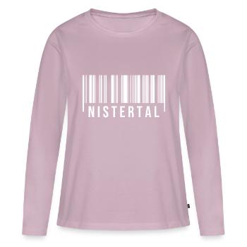 Nistertal Westerwald - Frauen Premium Bio Langarmshirt - Altrosa - Vorne - Julia (174cm)