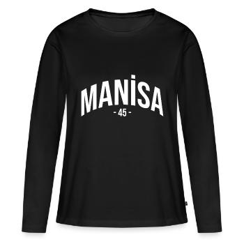 Manisa 45 Turquie Turquie Cadeau Vacances TR Türk - T-shirt manches longues Premium bio Femme - noir - Devant - Julia (174cm)
