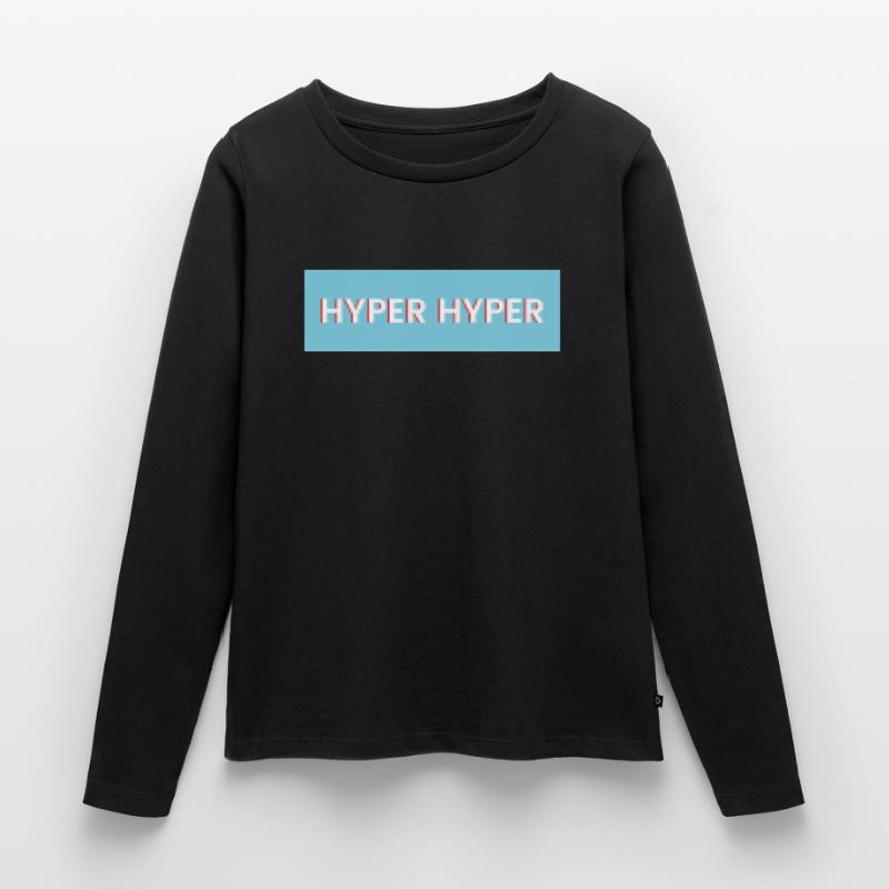 HYPER HYPER pixel T-shirt manches longues Premium bio Femme