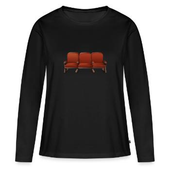 Sièges de cinéma Cinéma Théâtre Film - T-shirt manches longues Premium bio Femme - noir - Devant - Julia (174cm)