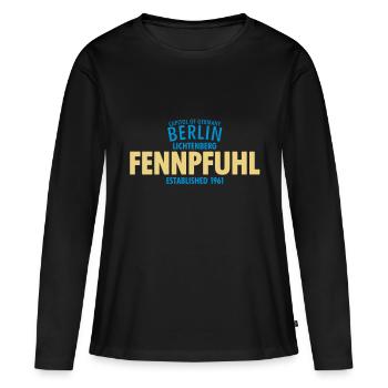Capitol de Berlin Allemagne - Fennpfuhl - T-shirt manches longues Premium bio Femme - noir - Devant - Julia (174cm)