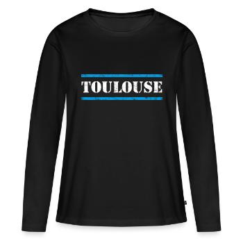 Toulouse - Women's Premium Organic Long Sleeve Shirt - black - Front - Julia (174cm)