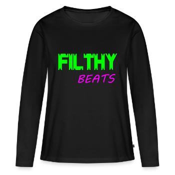 Filthy beats - Women's Premium Organic Long Sleeve Shirt - black - Front - Julia (174cm)