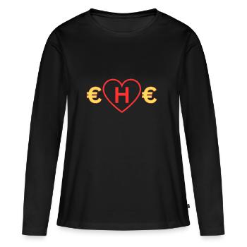 Teure Ehe - Frauen Premium Bio Langarmshirt - Schwarz - Vorne - Julia (174cm)