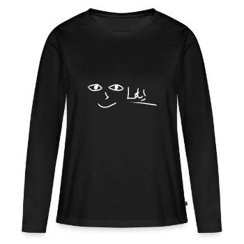 lol - T-shirt manches longues Premium bio Femme - noir - Devant - Julia (174cm)