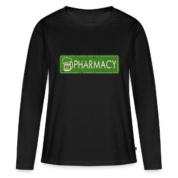 Alkohol Bierekrug Humor pharmacy Apotheke Panne - Frauen Premium Bio Langarmshirt - Schwarz - Vorne - Julia (174cm)
