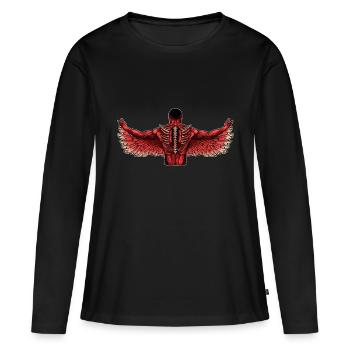 Wikinges Sangagues Göttheit Germanisch Nordisch - T-shirt manches longues Premium bio Femme - noir - Devant - Julia (174cm)