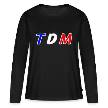 Tdm - Frauen Premium Bio Langarmshirt - Schwarz - Vorne - Julia (174cm)