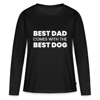 Hund Dog - Frauen Premium Bio Langarmshirt - Schwarz - Vorne - Julia (174cm)