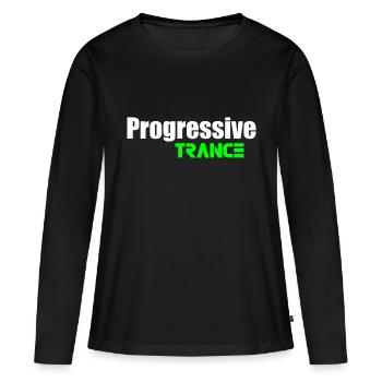 Citation de transe progressive - T-shirt manches longues Premium bio Femme - noir - Devant - Julia (174cm)